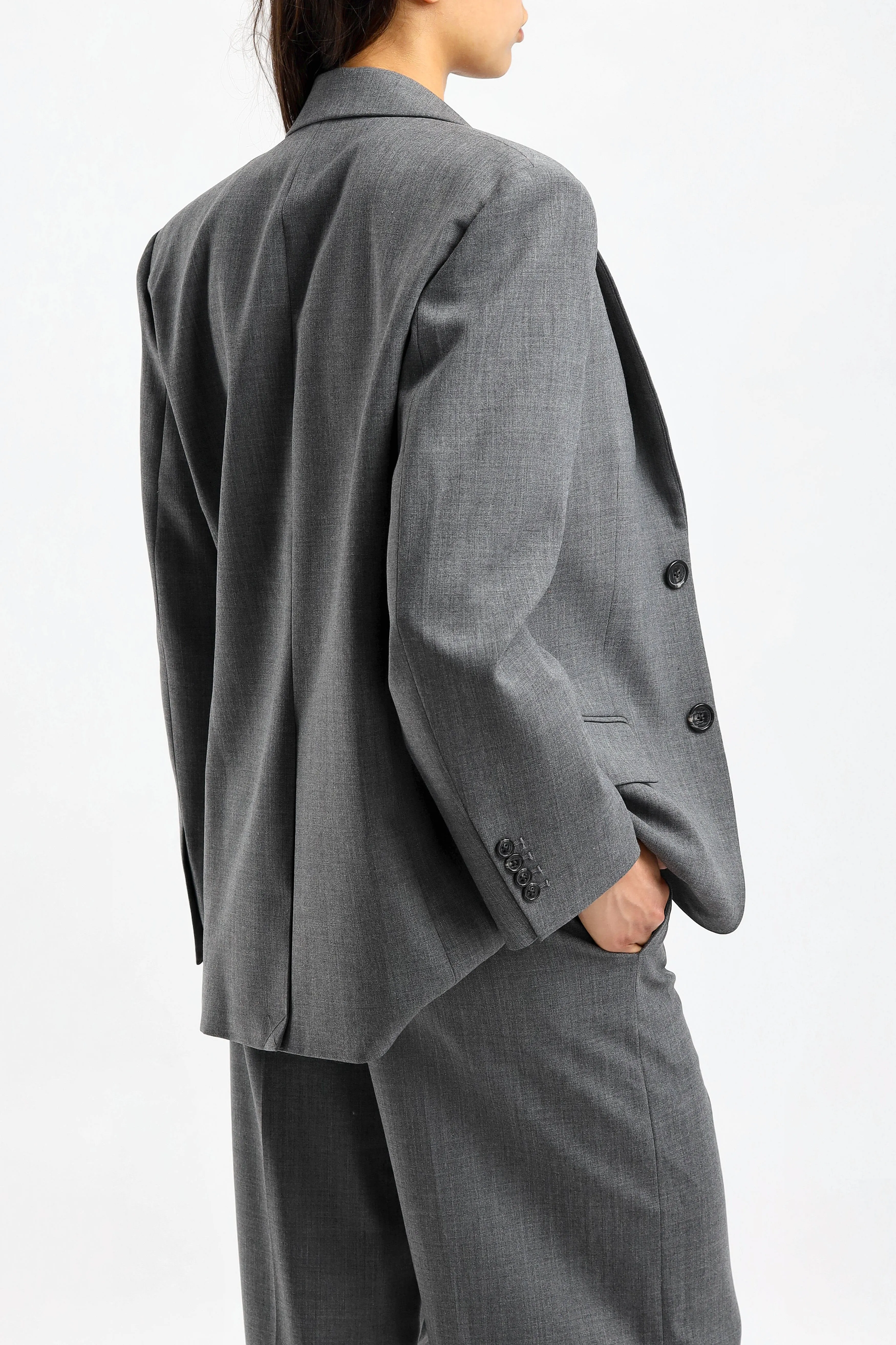 Blazer Boyfriend in Heather Grey