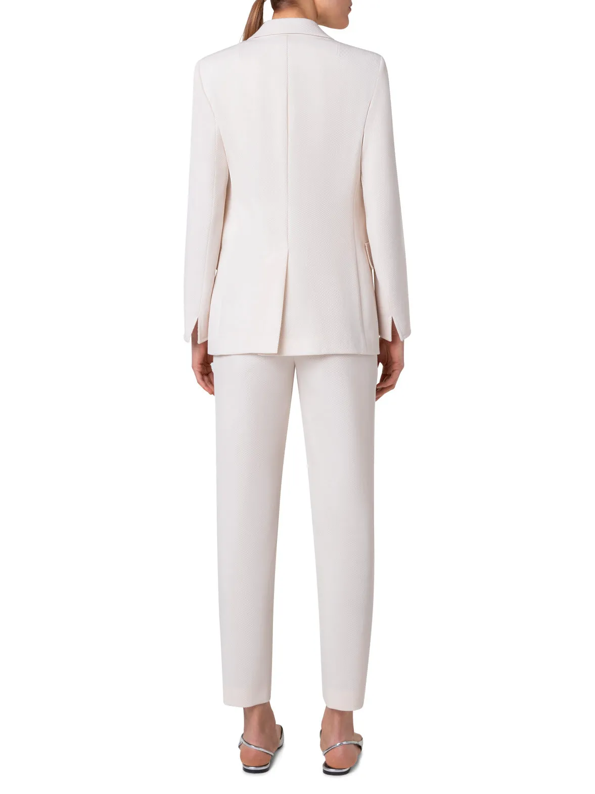 Boyfriend Blazer in Wool Tricotine