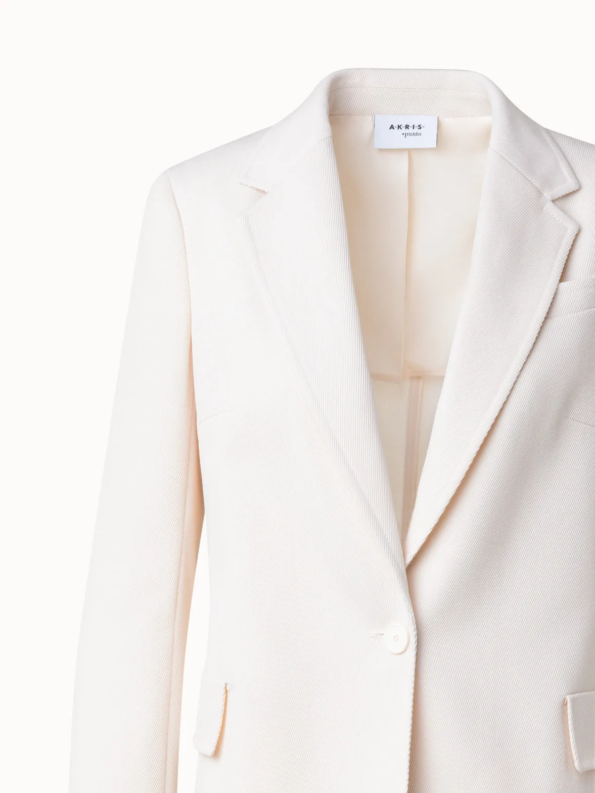 Boyfriend Blazer in Wool Tricotine