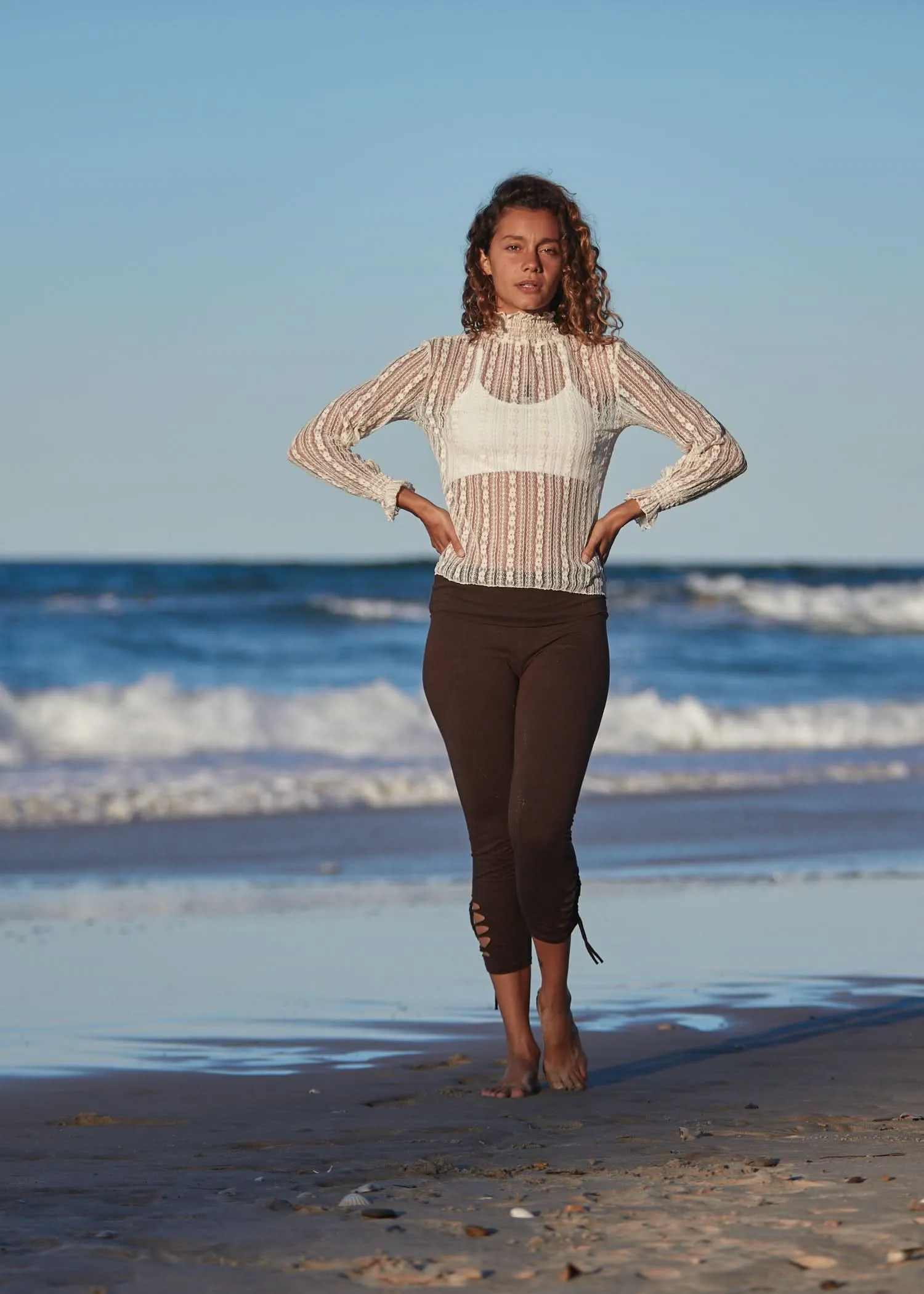 Burlesque Lace Long Sleeve Top - Wholesale