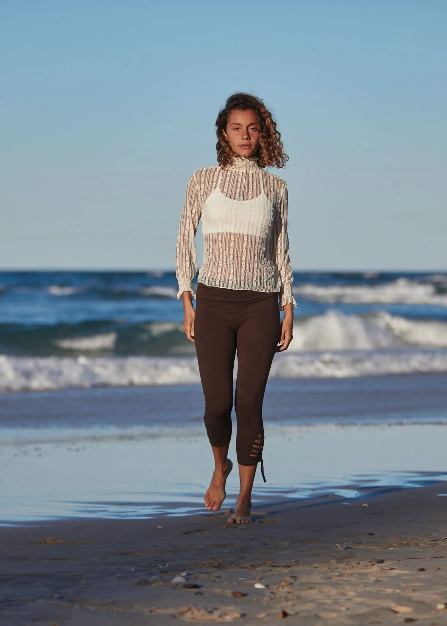 Burlesque Lace Long Sleeve Top - Wholesale