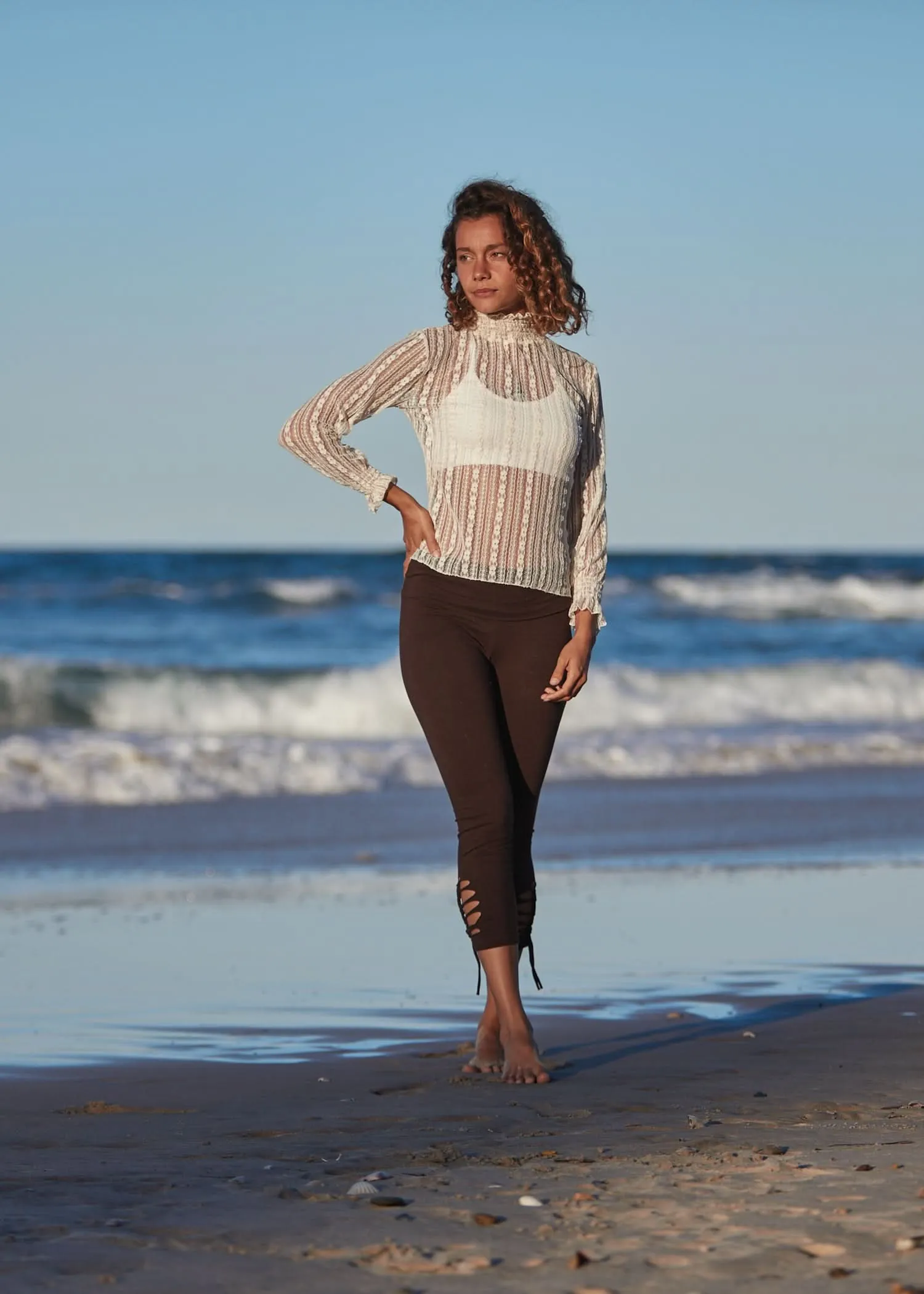 Burlesque Lace Long Sleeve Top - Wholesale