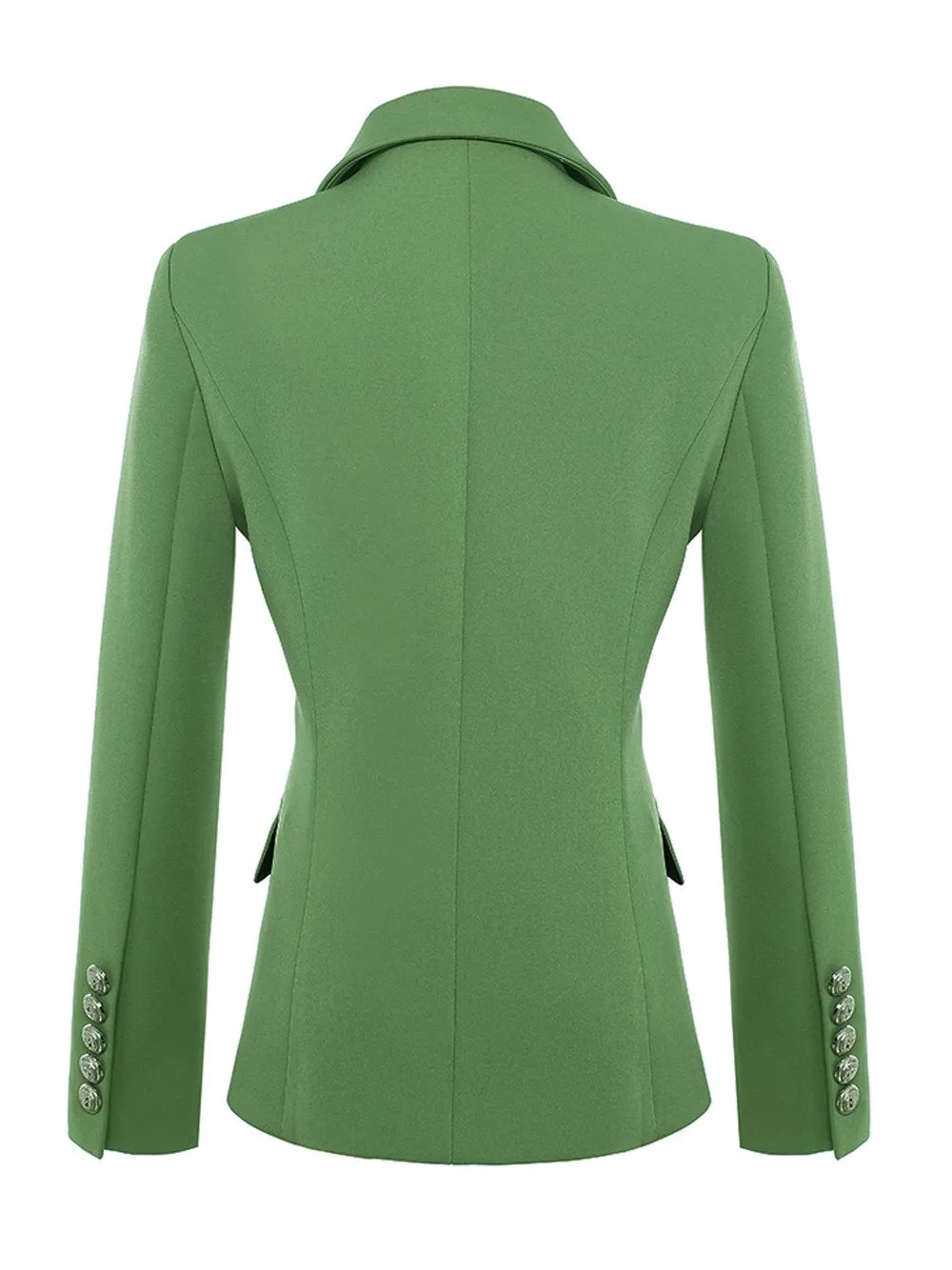Cotton-Blend Double-Breasted Blazer
