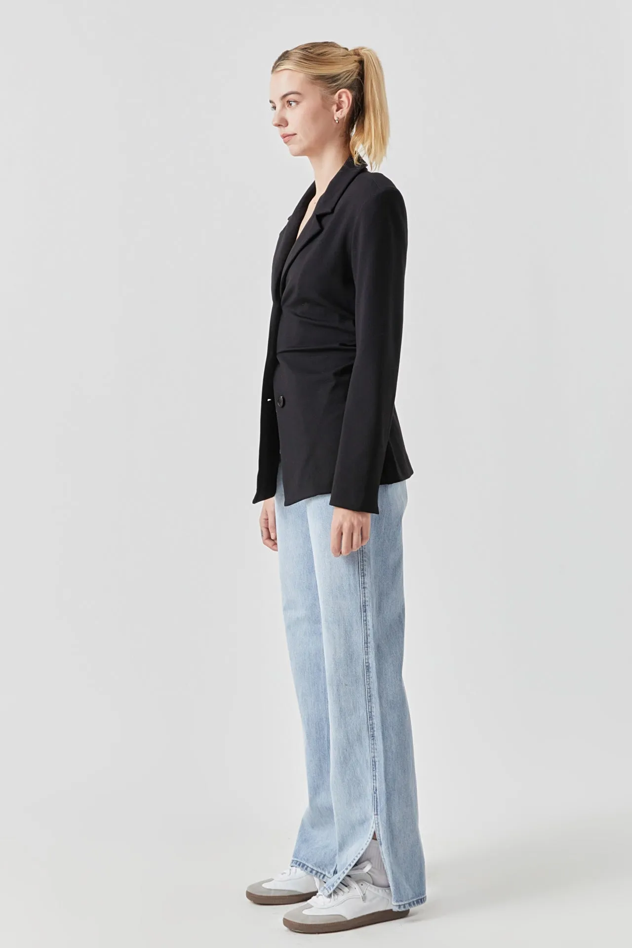 Grey Lab - Ruched Blazer