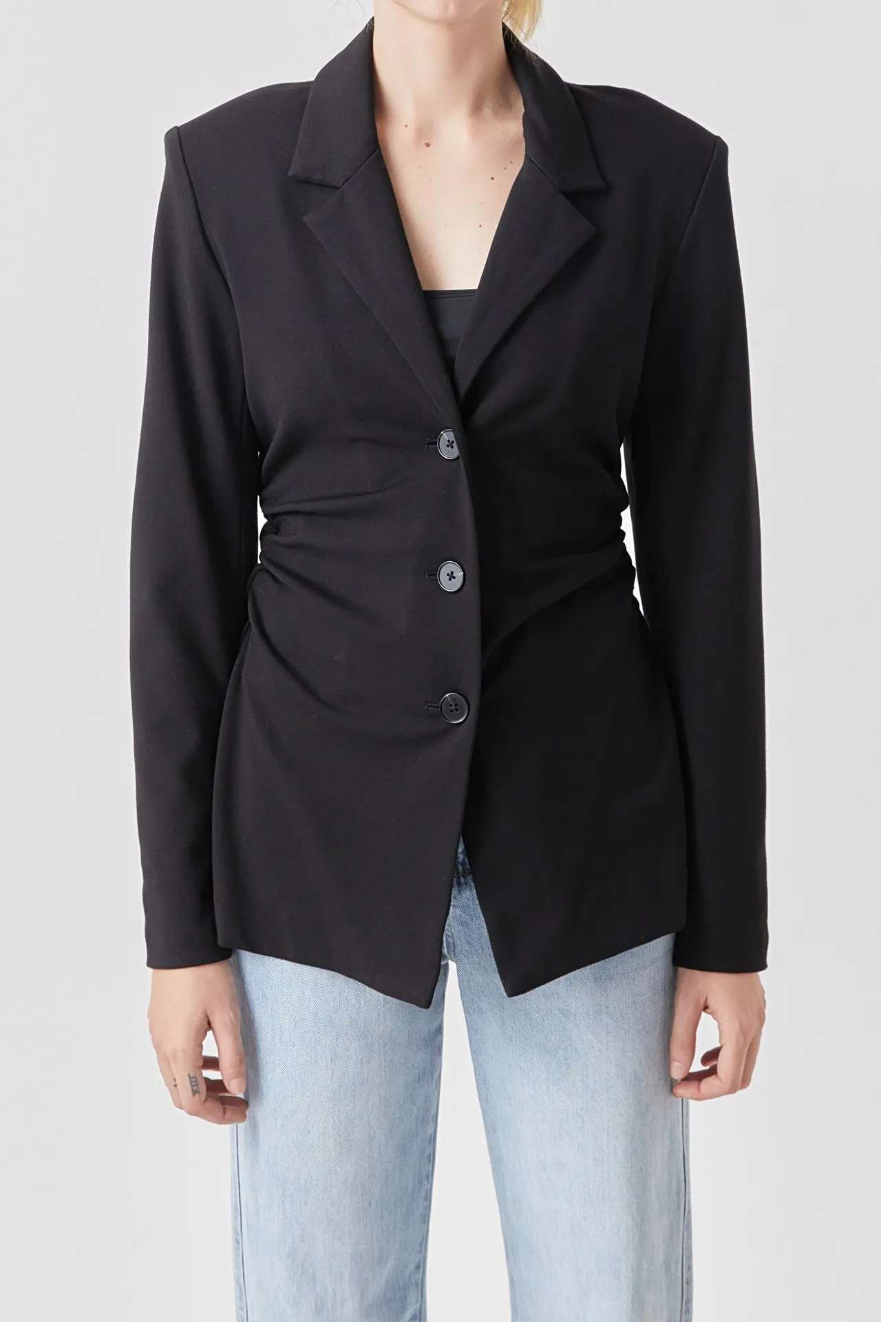Grey Lab - Ruched Blazer