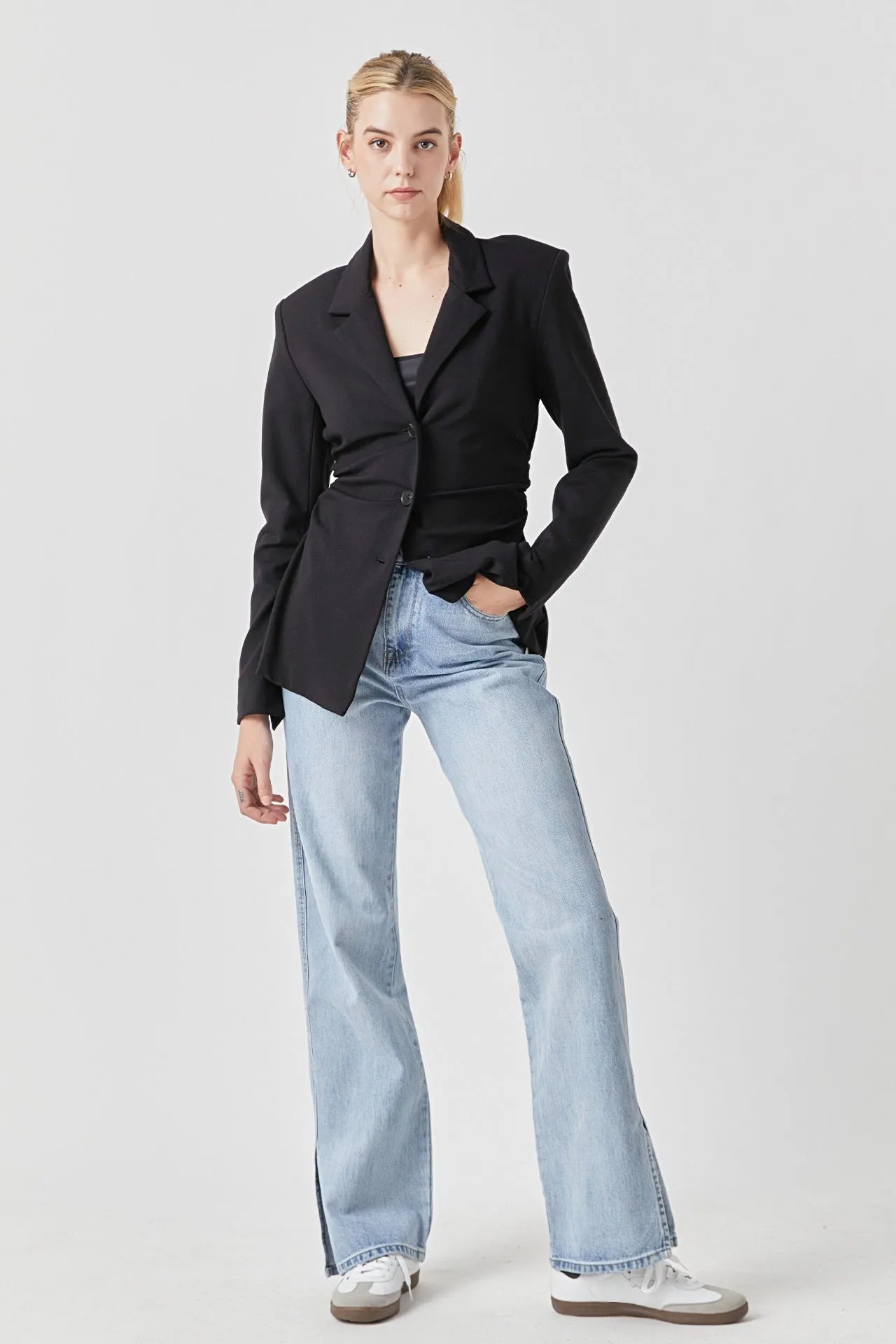 Grey Lab - Ruched Blazer