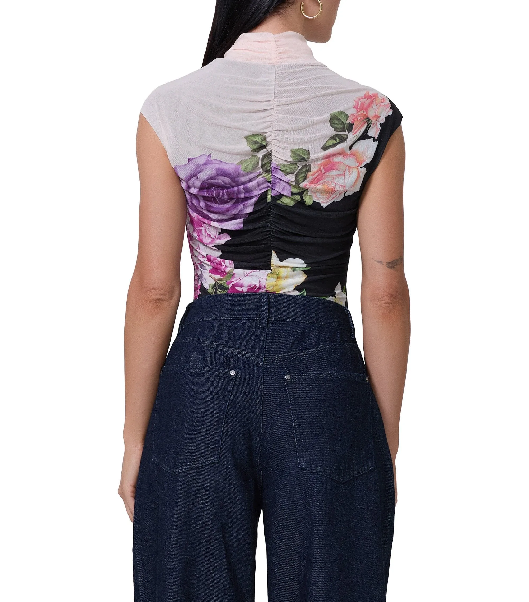 Jolie Top - Colorblock Floral