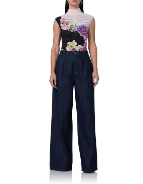 Jolie Top - Colorblock Floral