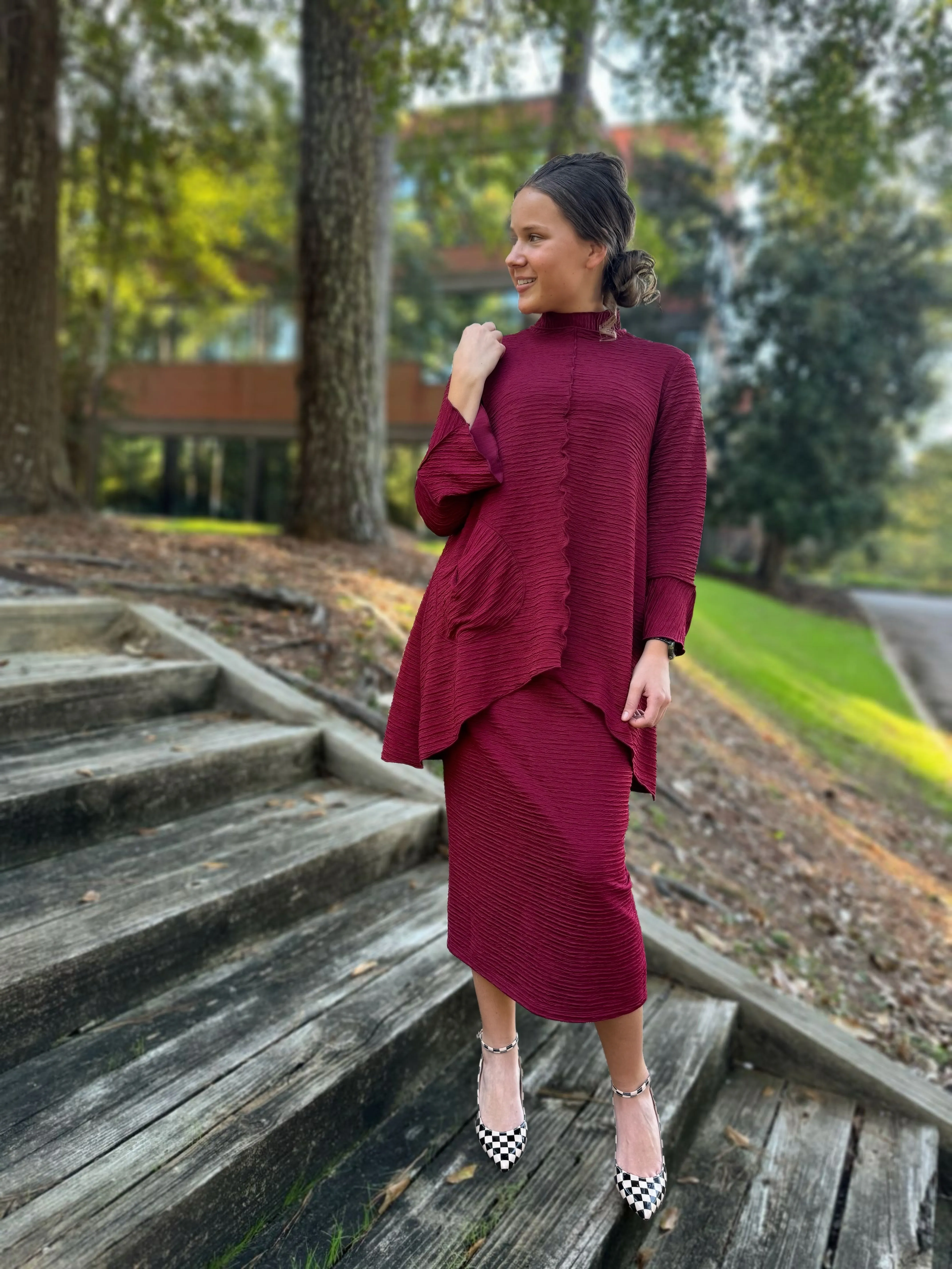 Krissy Mock Neck Tunic