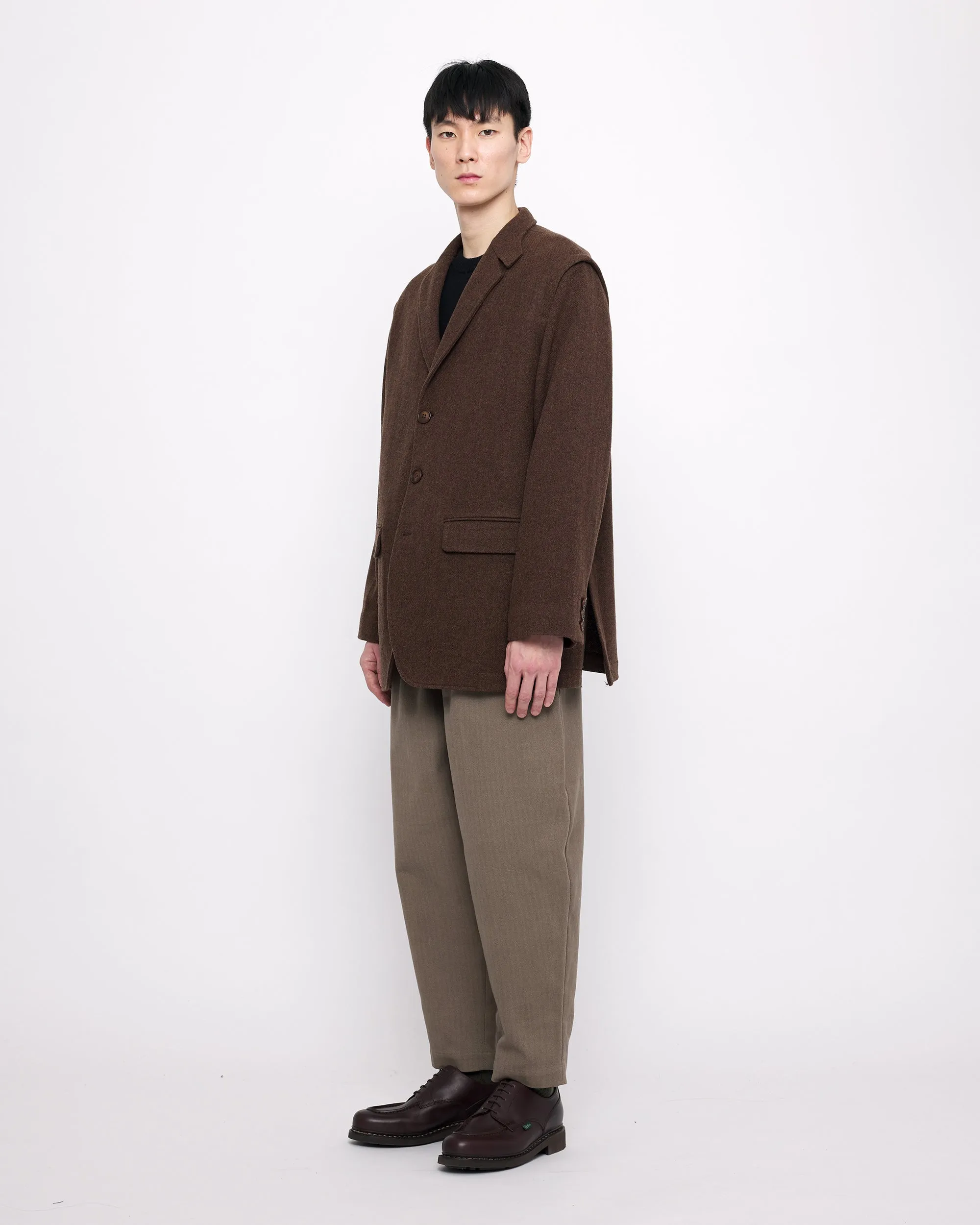 Oversized Wool Blazer - FW24 - Brown