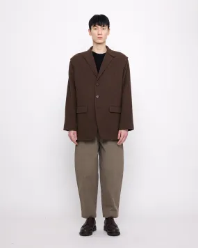 Oversized Wool Blazer - FW24 - Brown
