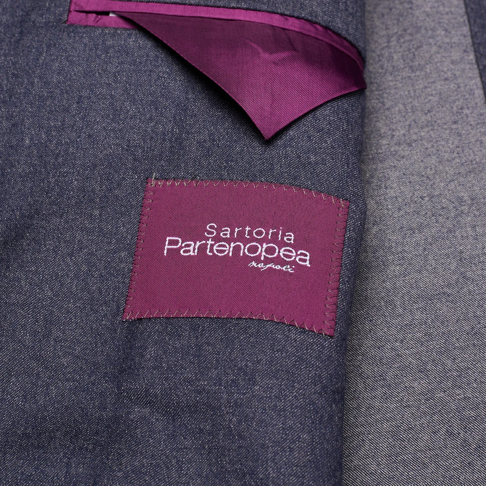 SARTORIA PARTENOPEA Blue Wool Jacket Blazer EU 50 NEW US 40 Current Model