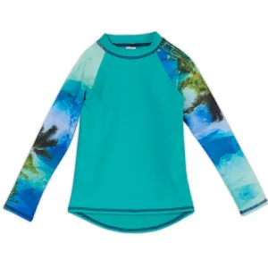 Tropical Long Sleeve Rash Guard Top UPF 50 