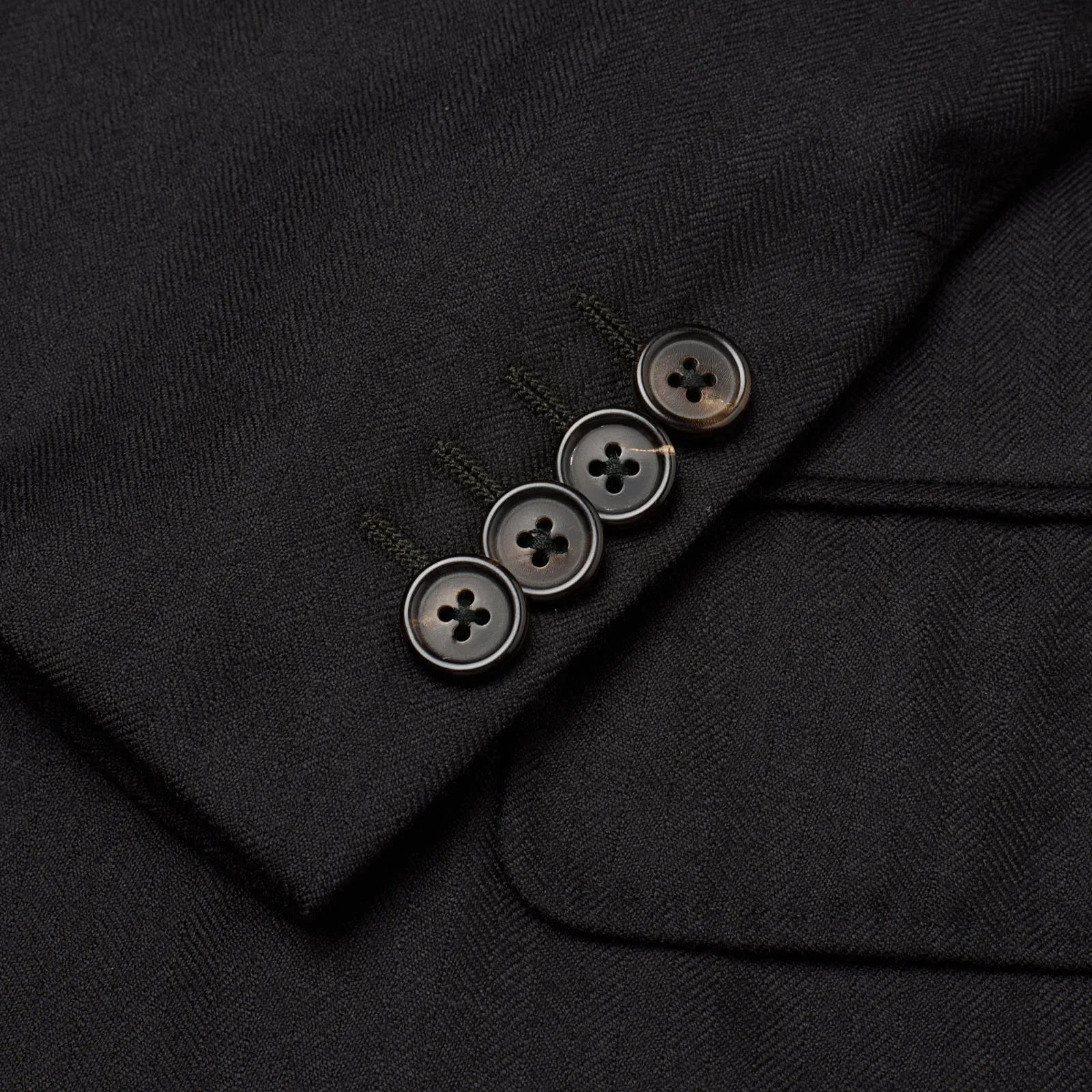 VANUCCI Milano Handmade Black Cashmere-Silk Blazer Jacket EU 50 NEW US 40